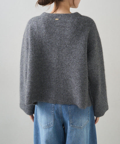 雙面針織無領夾克