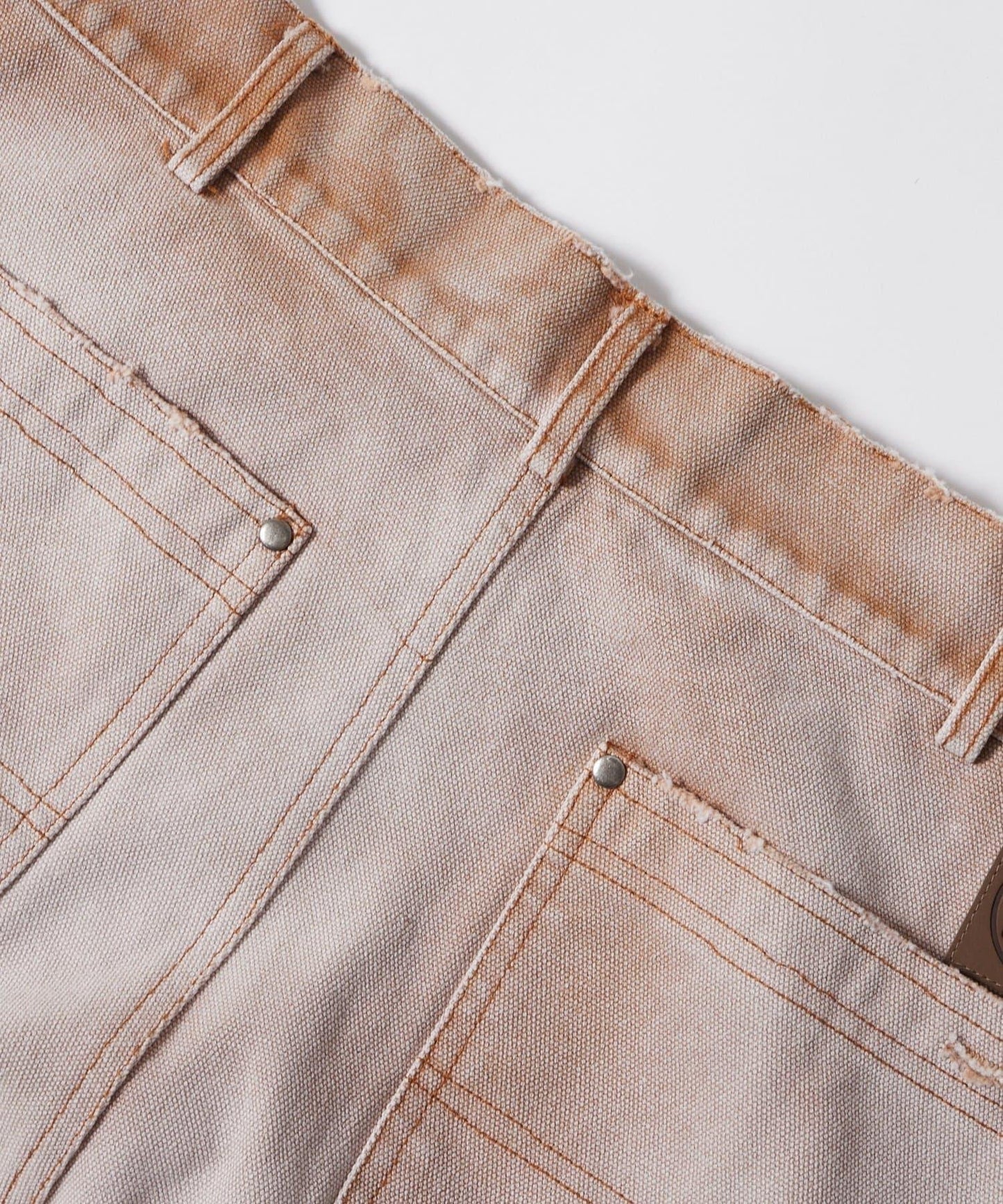 FromVintage 塗鴉鴨子雙膝褲