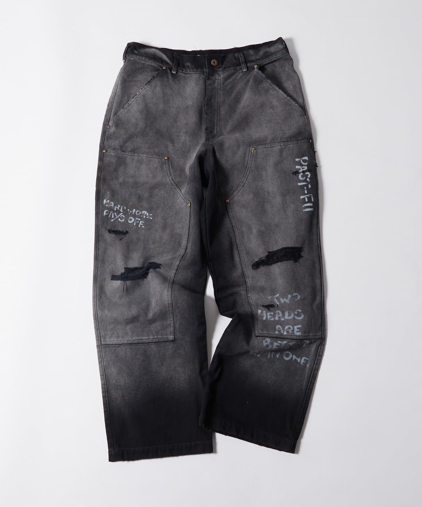 FromVintage 塗鴉鴨子雙膝褲