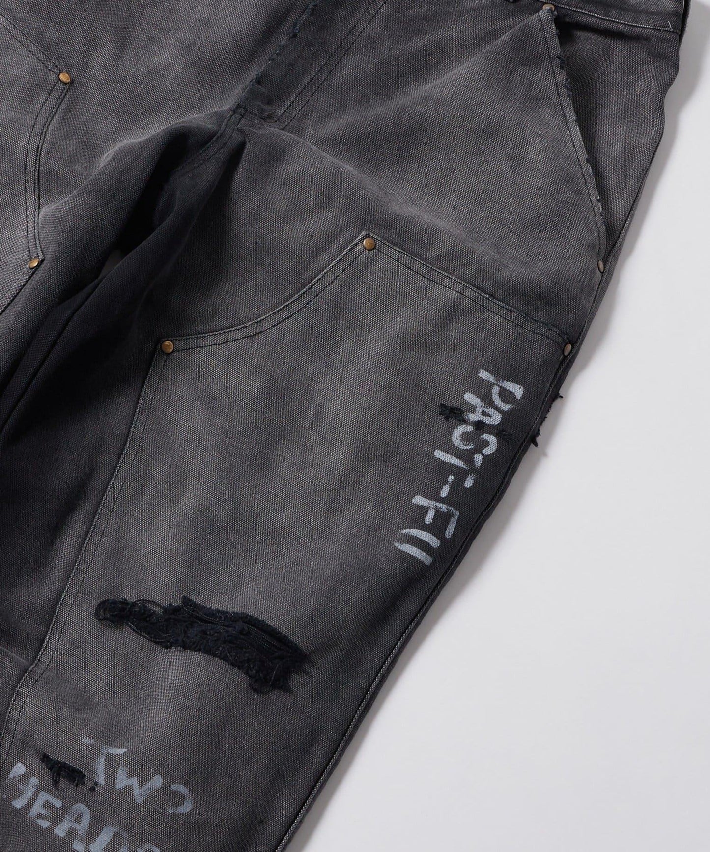 FromVintage 塗鴉鴨子雙膝褲