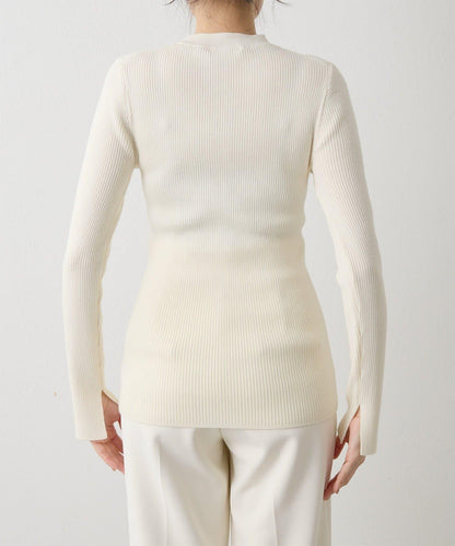 羅紋針織圓領套頭衫