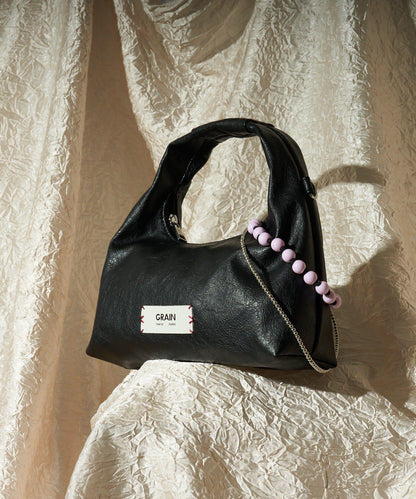 【GRAIN/グレイン】帶珠子掛飾2用手提包