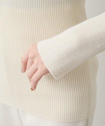 羅紋針織圓領套頭衫