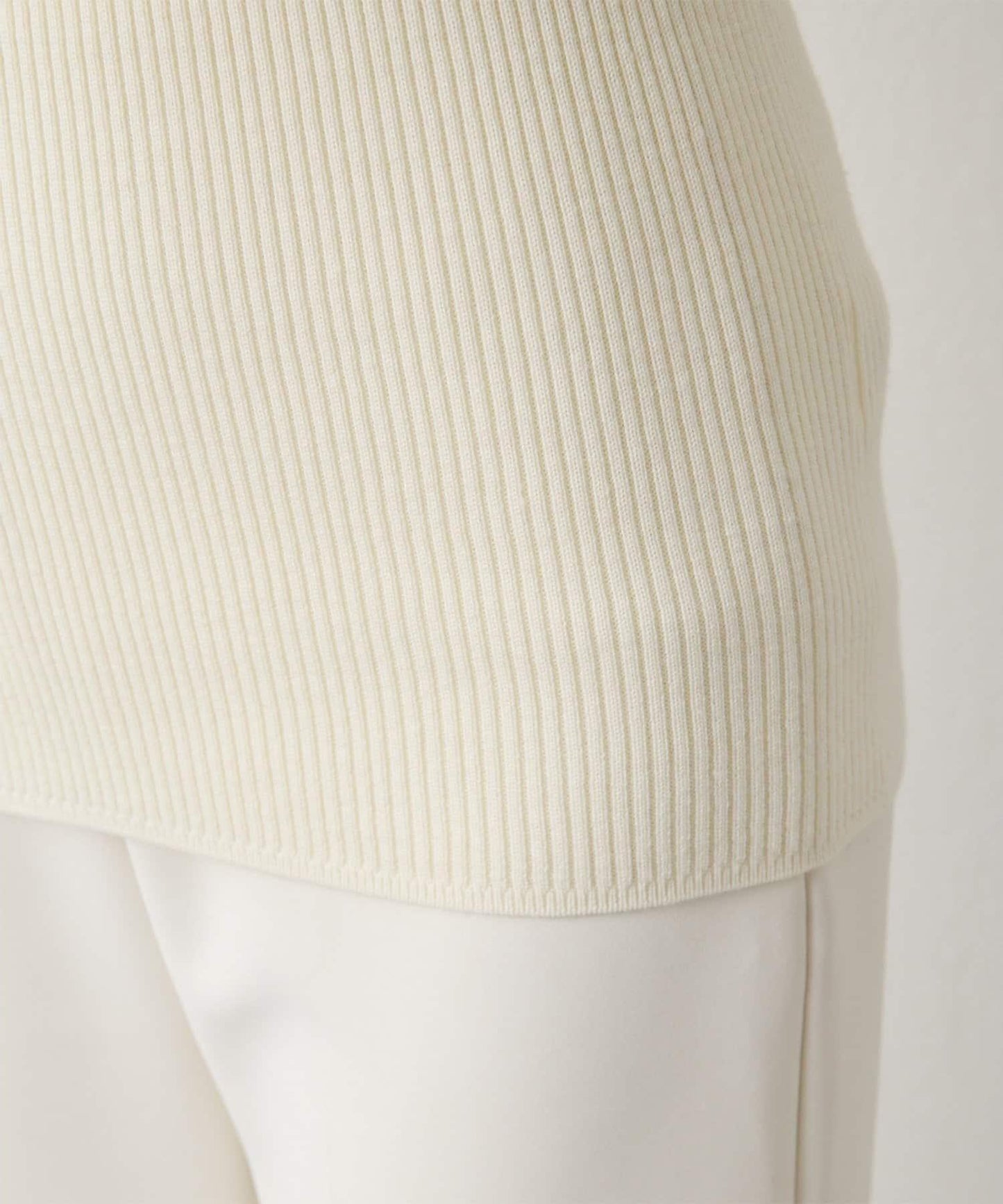 羅紋針織圓領套頭衫