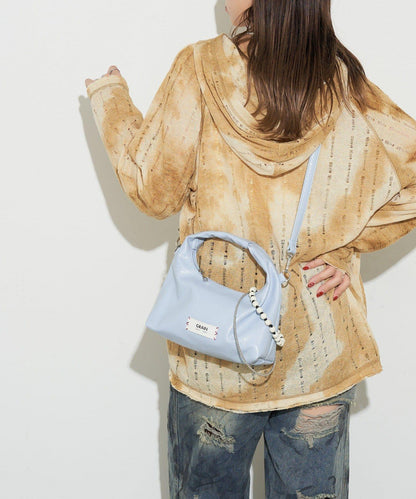 【GRAIN/グレイン】帶珠子掛飾2用手提包