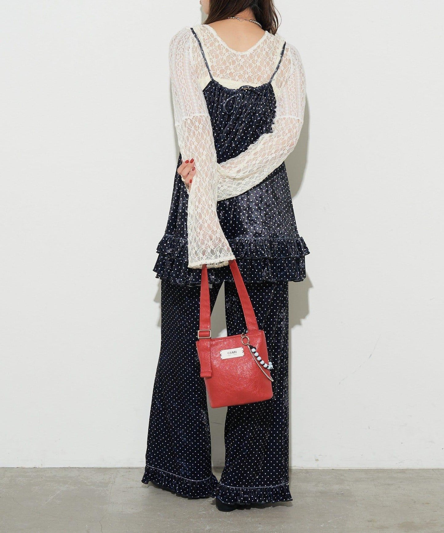 【GRAIN/グレイン】帶珠飾掛件腰包