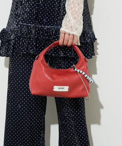 【GRAIN/グレイン】帶珠子掛飾2用手提包