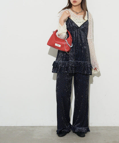 【GRAIN/グレイン】帶珠子掛飾2用手提包