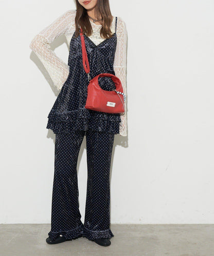 【GRAIN/グレイン】帶珠子掛飾2用手提包