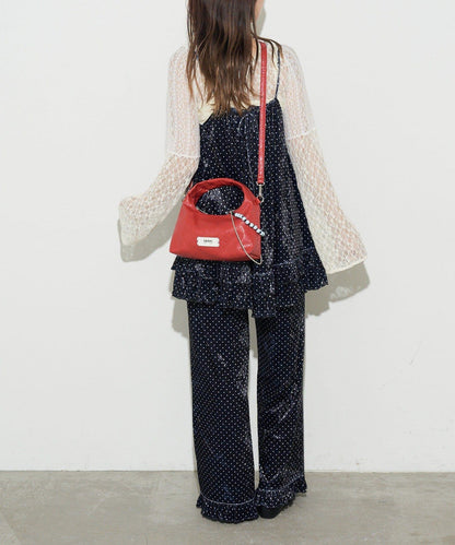 【GRAIN/グレイン】帶珠子掛飾2用手提包