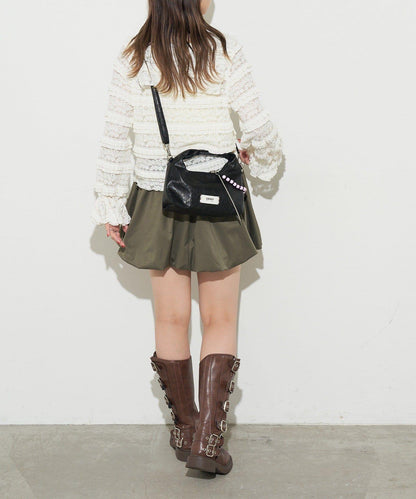 【GRAIN/グレイン】帶珠子掛飾2用手提包