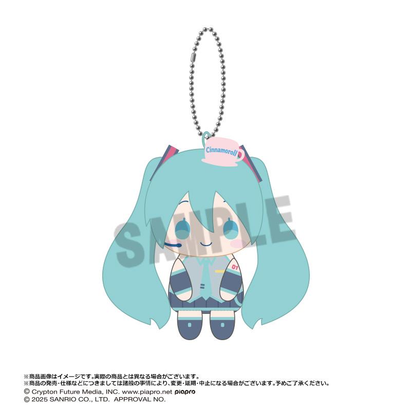 《初音未來》×大耳狗_坐姿俱樂部毛絨公仔掛件【BOX／6包入】