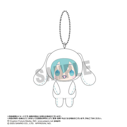 《初音未來》×大耳狗_坐姿俱樂部毛絨公仔掛件【BOX／6包入】