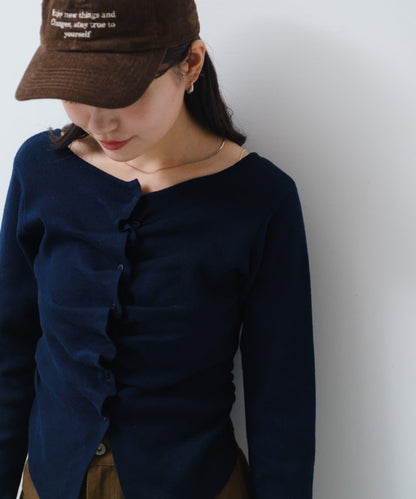 【/四色可選】前褶皺針織開衫