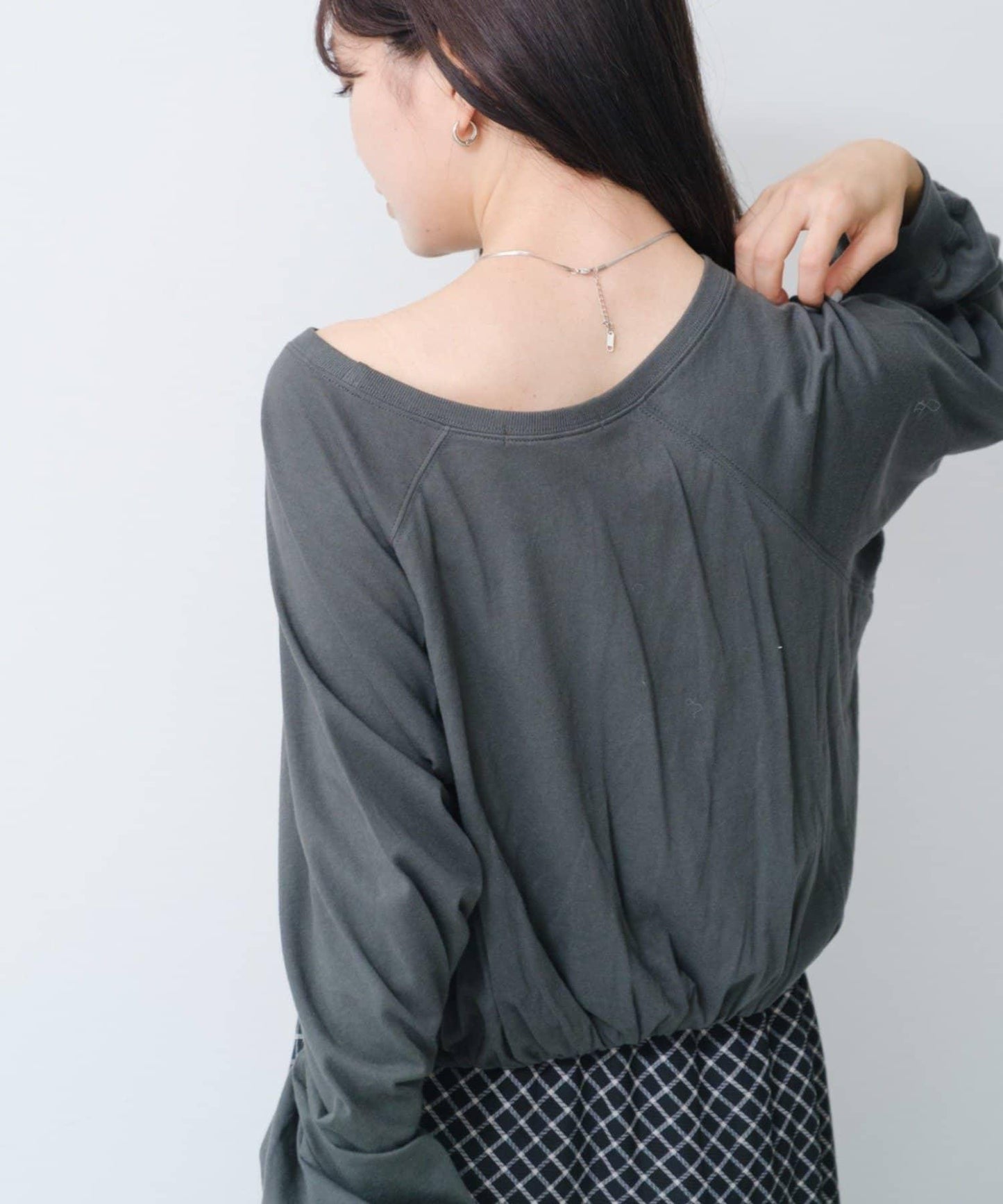 【Kastane】褶皺Logo短袖T恤