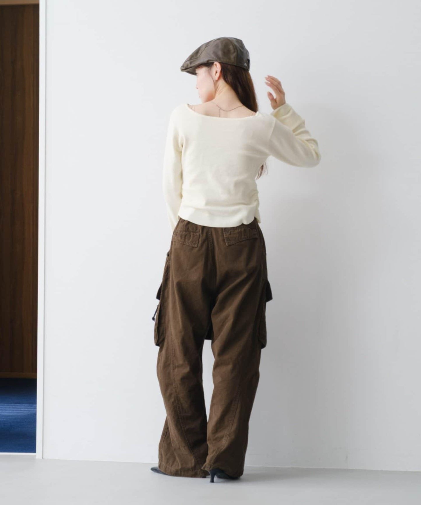 【/四色可選】前褶皺針織開衫