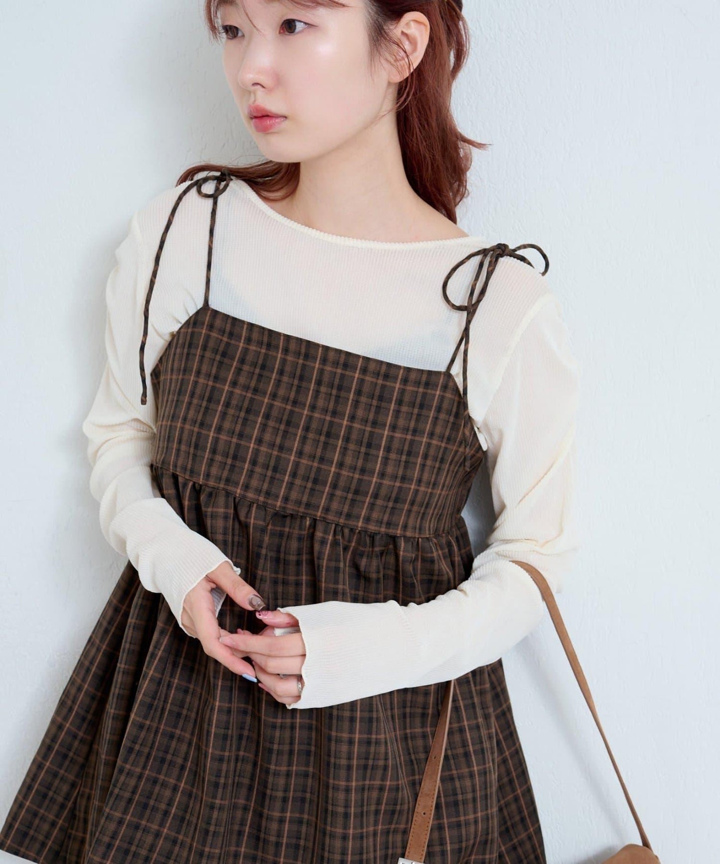 【/2尺碼可選】條紋天鵝絨植絨兩穿開衫