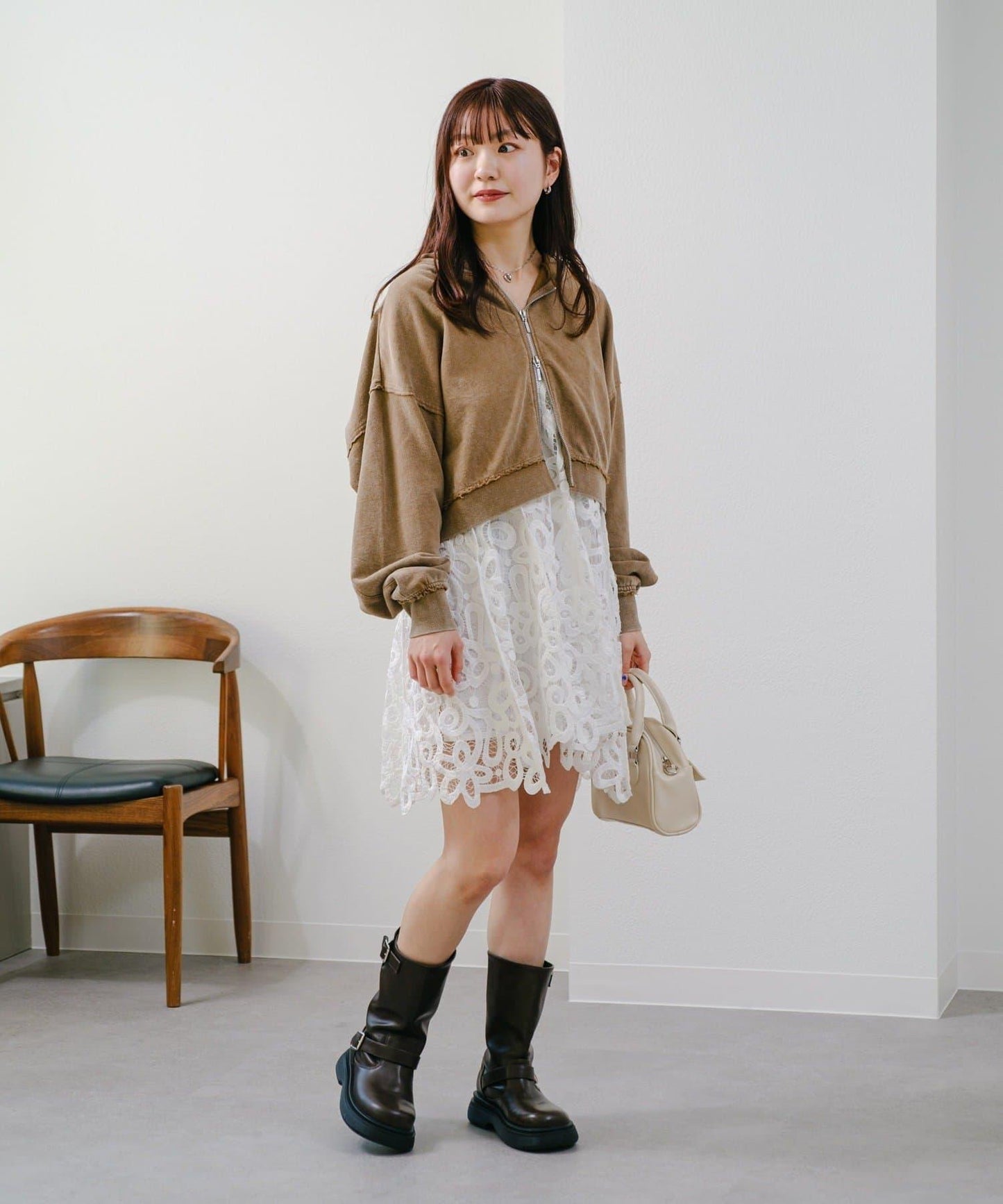 【Kastane】雙拉鍊衛衣連帽衫