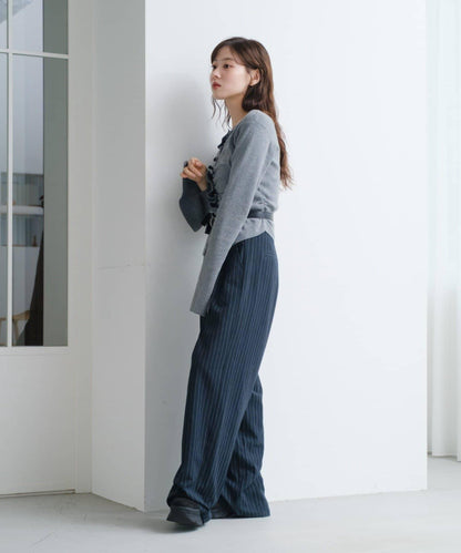 【/四色可選】前褶皺針織開衫