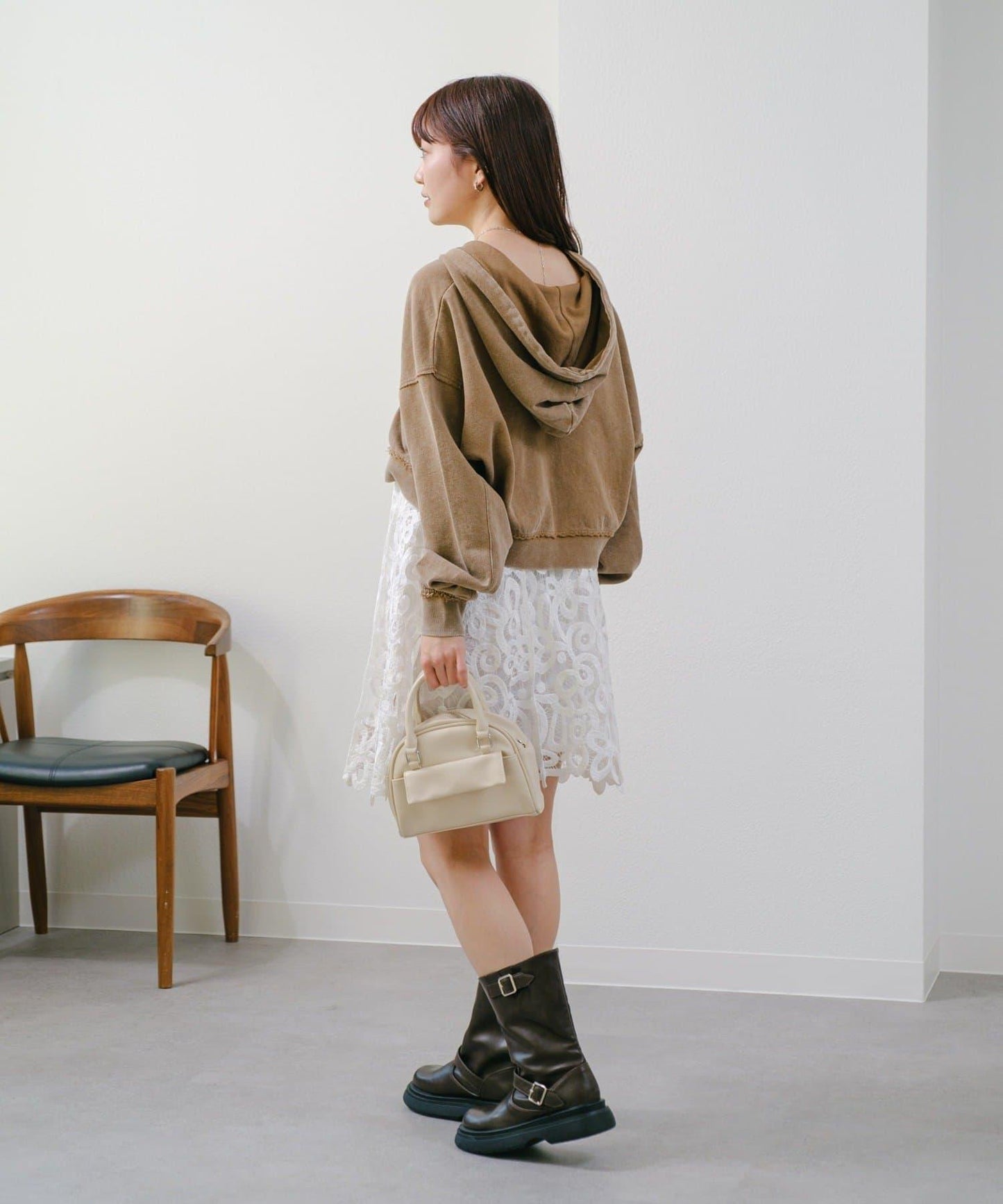 【Kastane】雙拉鍊衛衣連帽衫