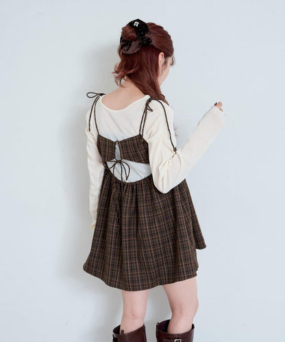 【/2尺碼可選】條紋天鵝絨植絨兩穿開衫