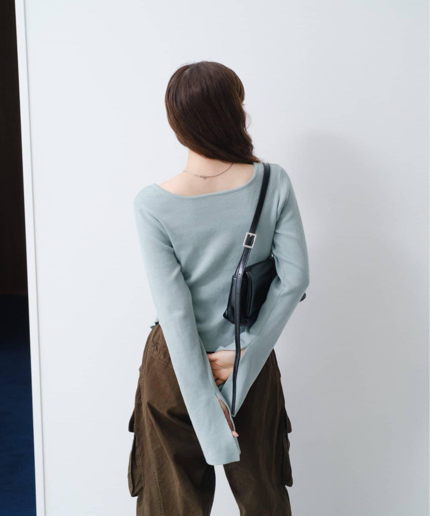 【/四色可選】前褶皺針織開衫