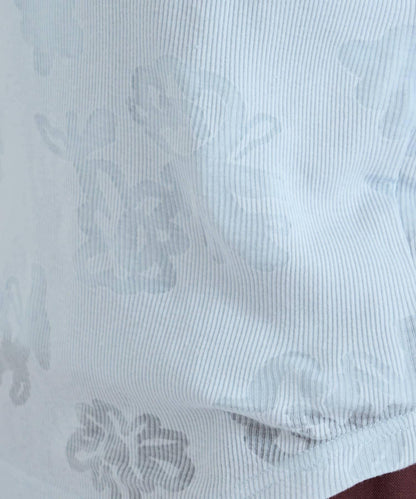 【Kastane】花卉圖案歐帕爾剪裁上衣套裝