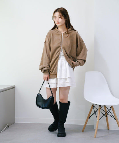 【Kastane】雙拉鍊衛衣連帽衫