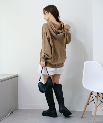 【Kastane】雙拉鍊衛衣連帽衫