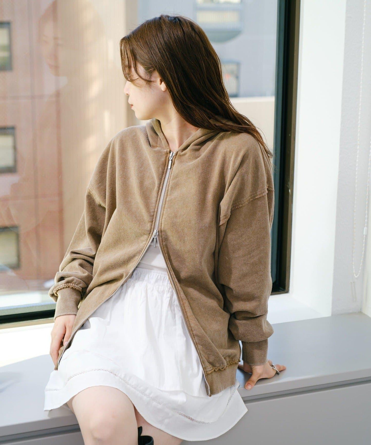 【Kastane】雙拉鍊衛衣連帽衫