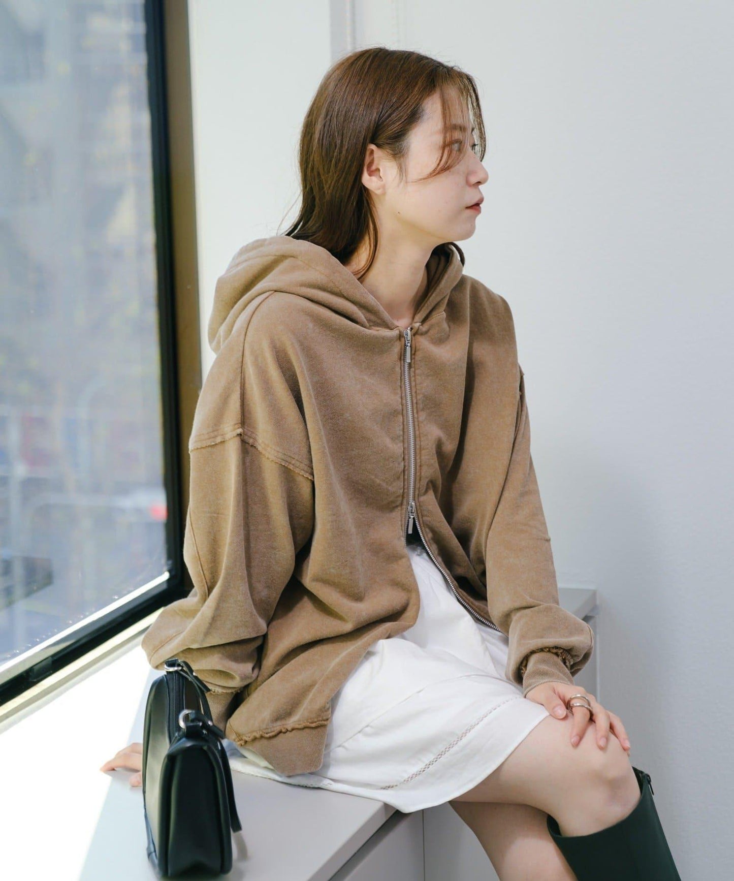 【Kastane】雙拉鍊衛衣連帽衫