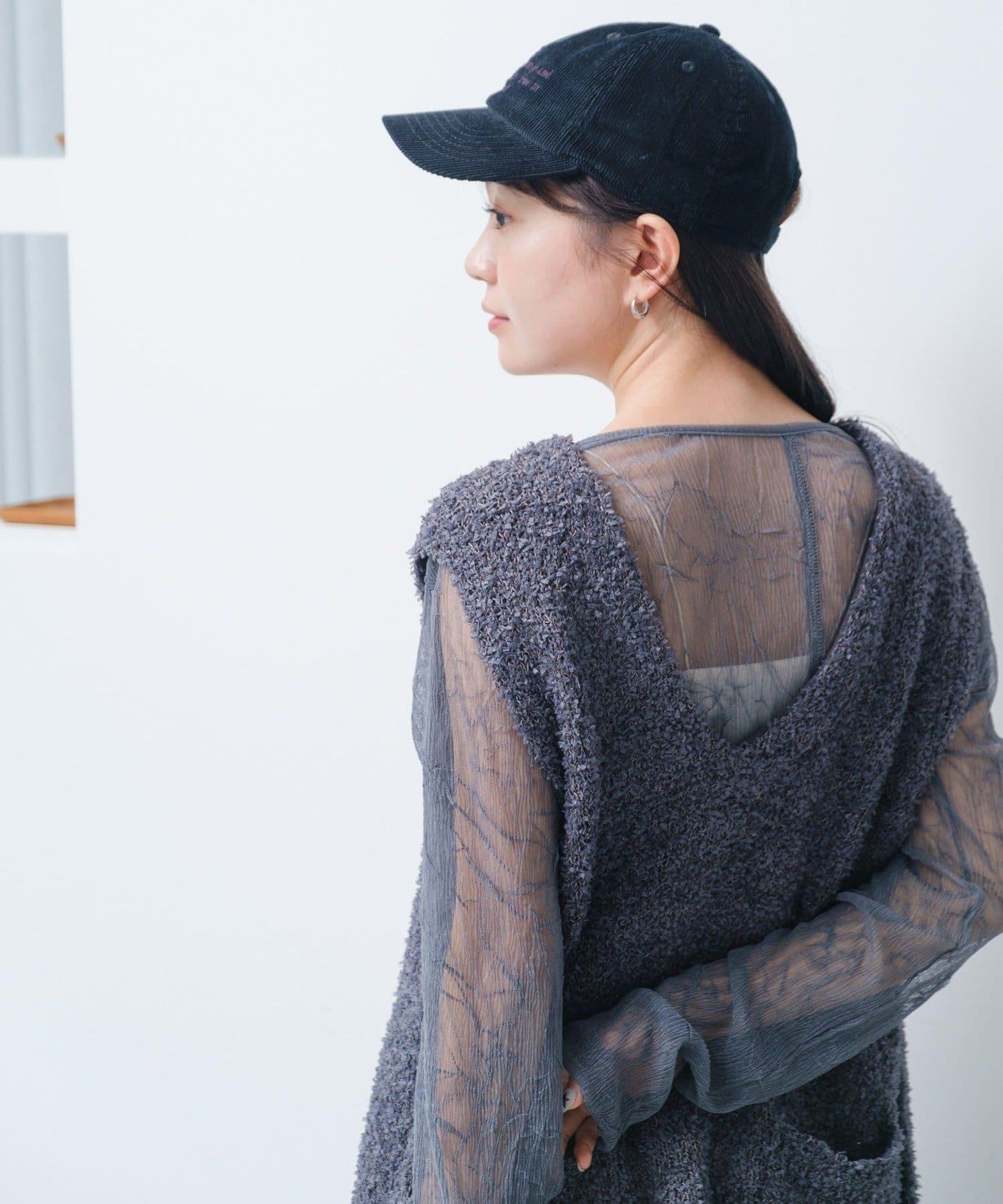 【/S.M尺碼可選】蝴蝶結紗線針織背心