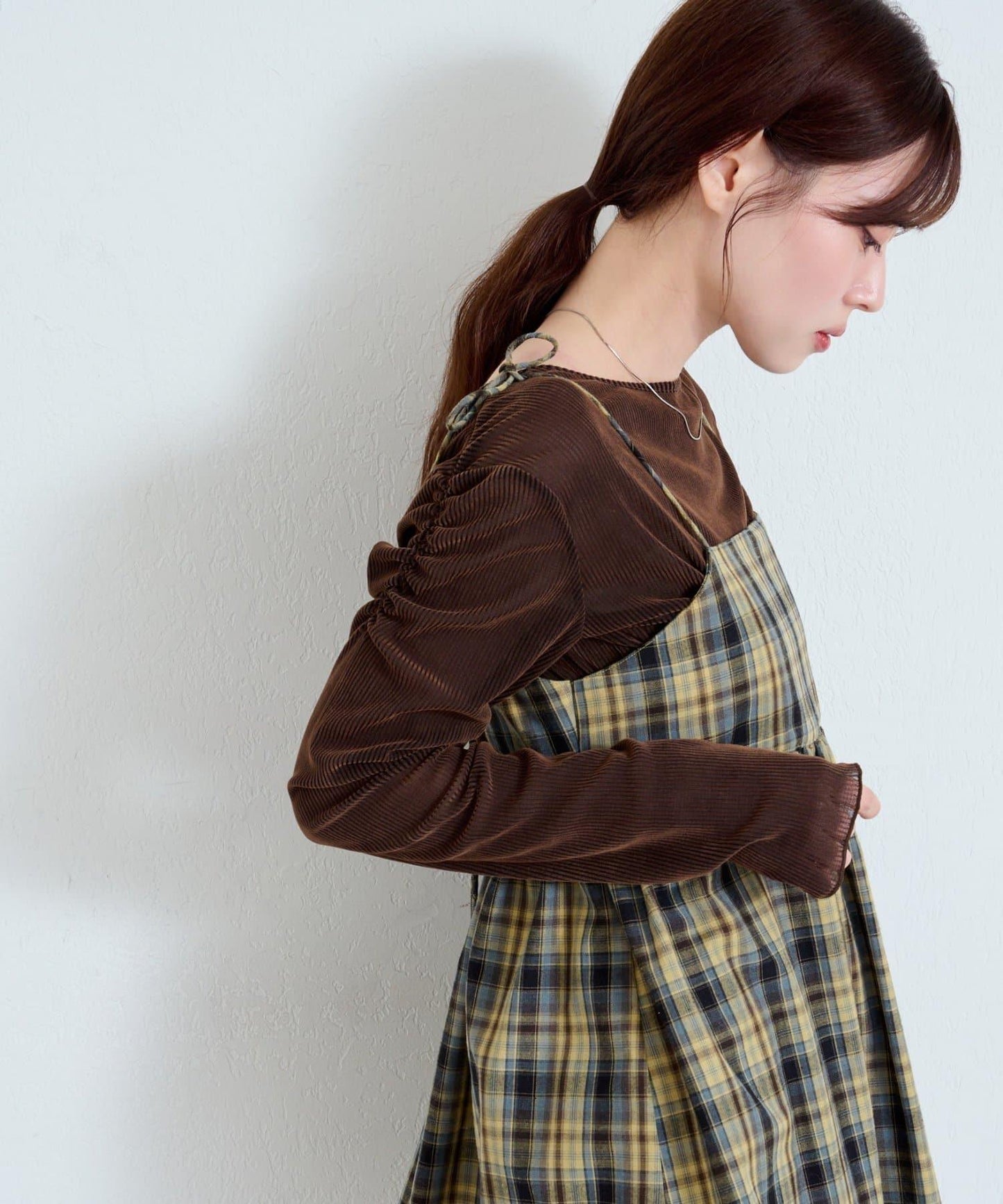 【/2尺碼可選】條紋天鵝絨植絨兩穿開衫