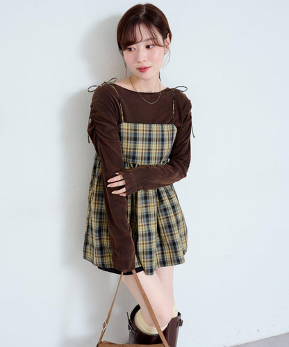 【/2尺碼可選】條紋天鵝絨植絨兩穿開衫