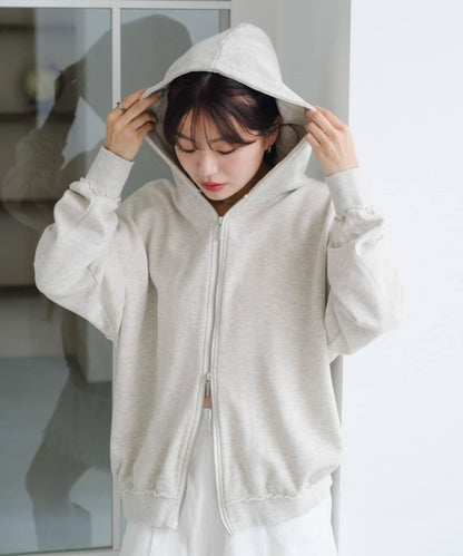 【Kastane】雙拉鍊衛衣連帽衫