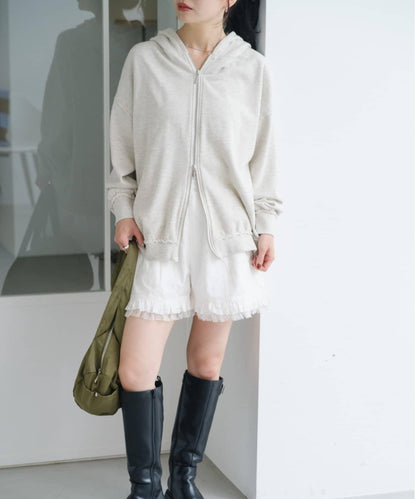 【Kastane】雙拉鍊衛衣連帽衫