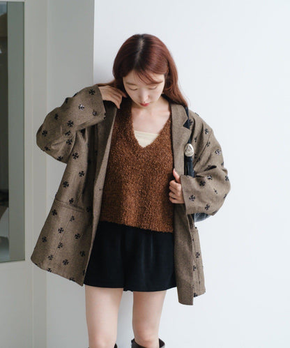 【/S.M尺碼可選】蝴蝶結紗線針織背心