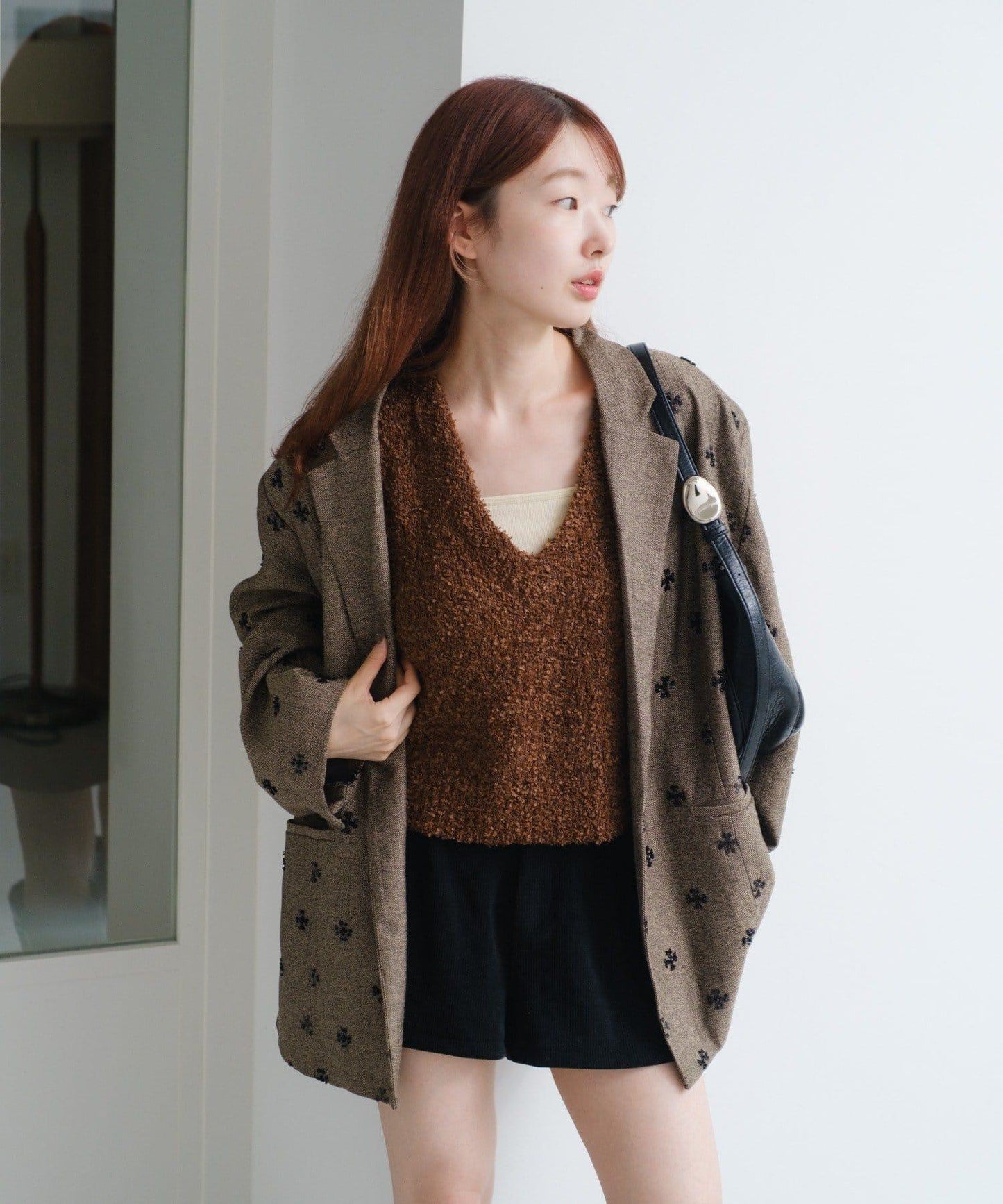 【/S.M尺碼可選】蝴蝶結紗線針織背心