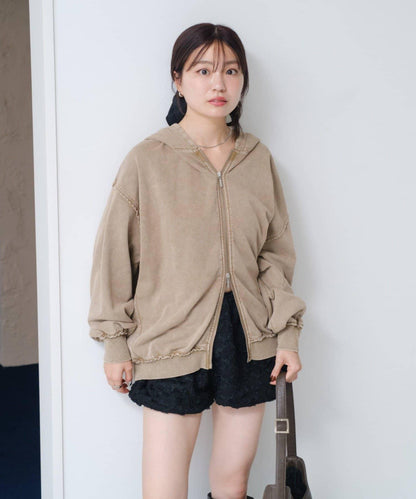 【Kastane】雙拉鍊衛衣連帽衫