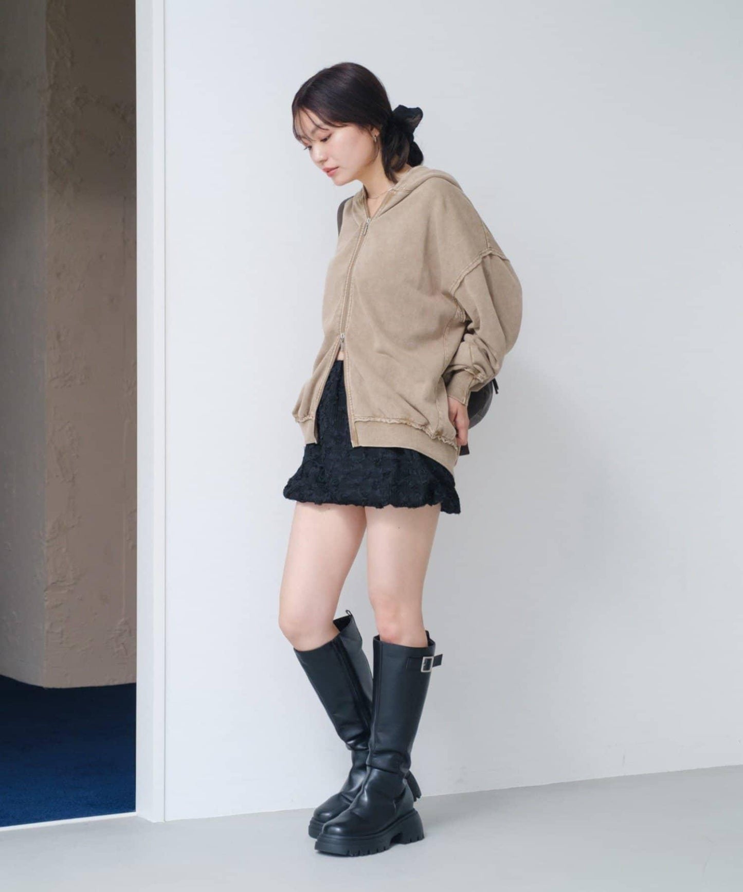 【Kastane】雙拉鍊衛衣連帽衫