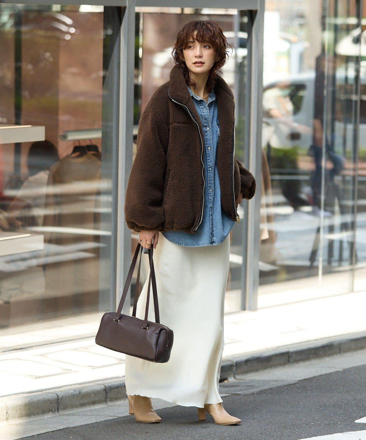 【復刻/溫暖質感】泰迪絨拉鍊大衣/預計11月上旬發貨