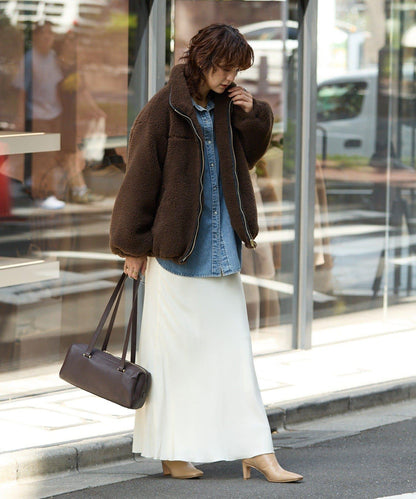 【復刻/溫暖質感】泰迪絨拉鍊大衣/預計11月上旬發貨