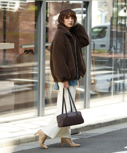 【復刻/溫暖質感】泰迪絨拉鍊大衣/預計11月上旬發貨