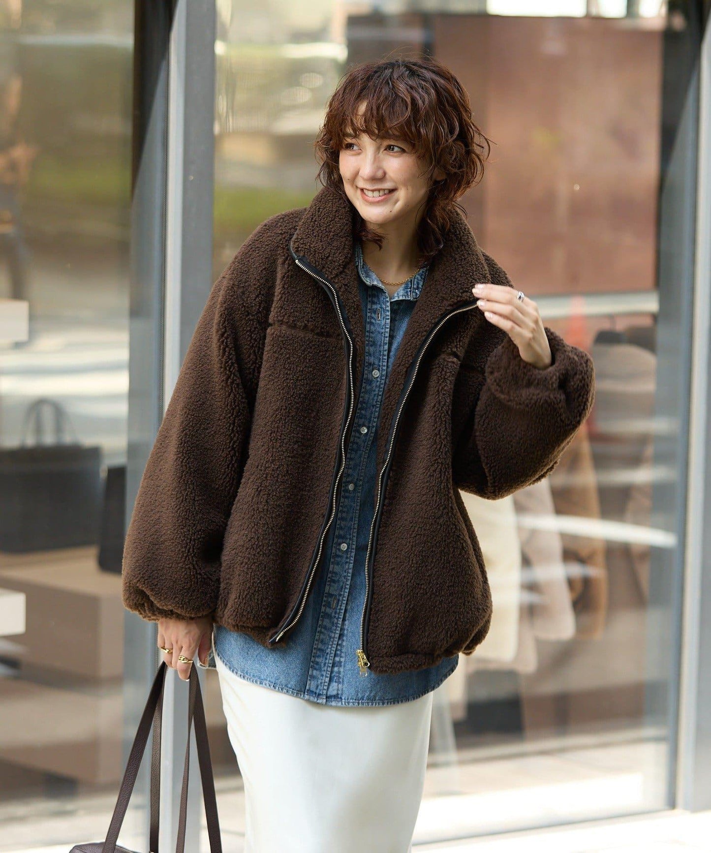 【復刻/溫暖質感】泰迪絨拉鍊大衣/預計11月上旬發貨