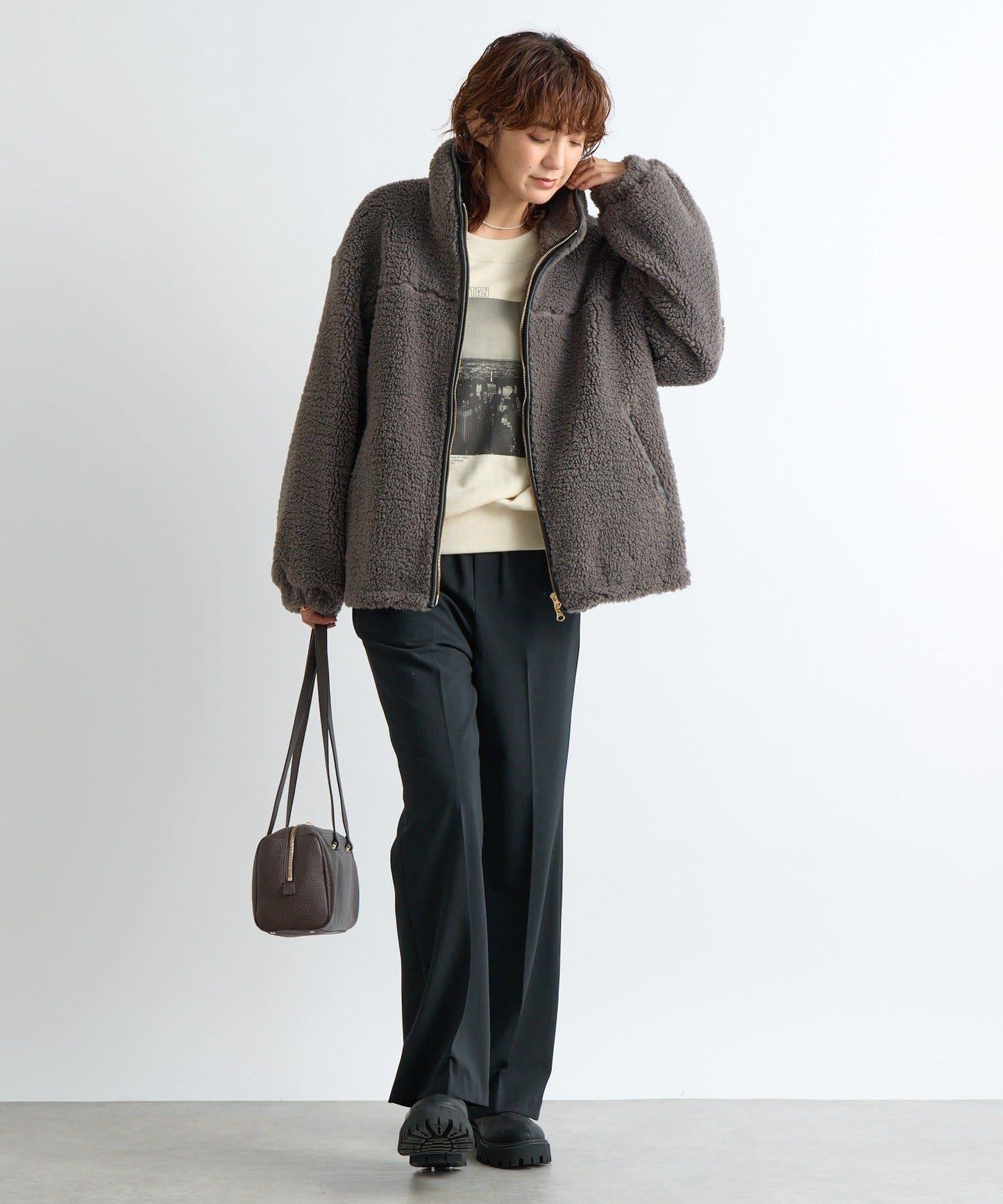 【復刻/溫暖質感】泰迪絨拉鍊大衣/預計11月上旬發貨