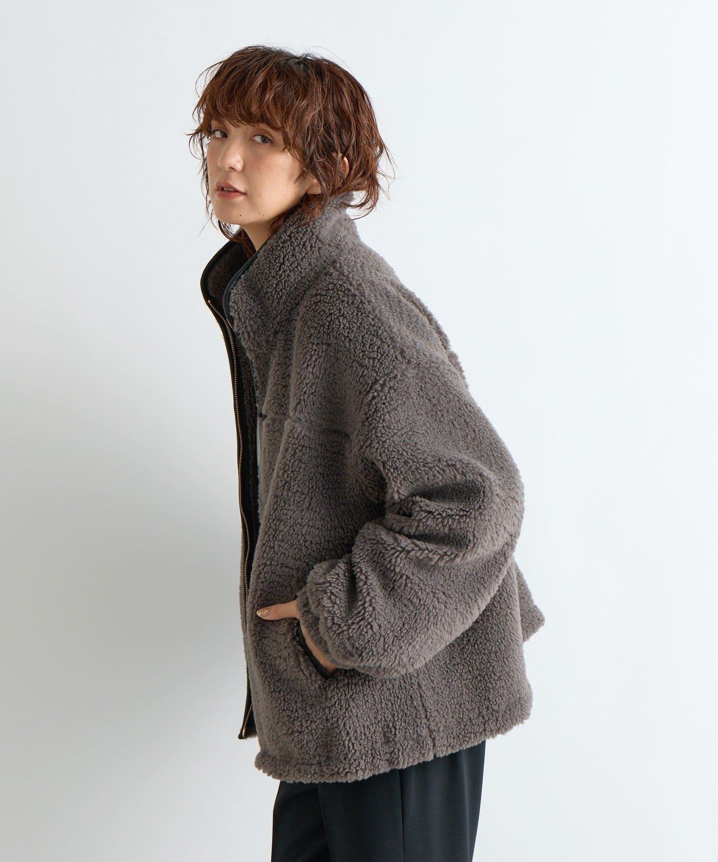 【復刻/溫暖質感】泰迪絨拉鍊大衣/預計11月上旬發貨