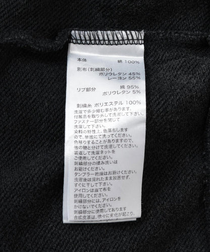 LEATHER PATCH 拉鍊連帽衛衣