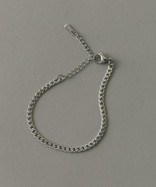 不鏽鋼扁平鏈手鍊