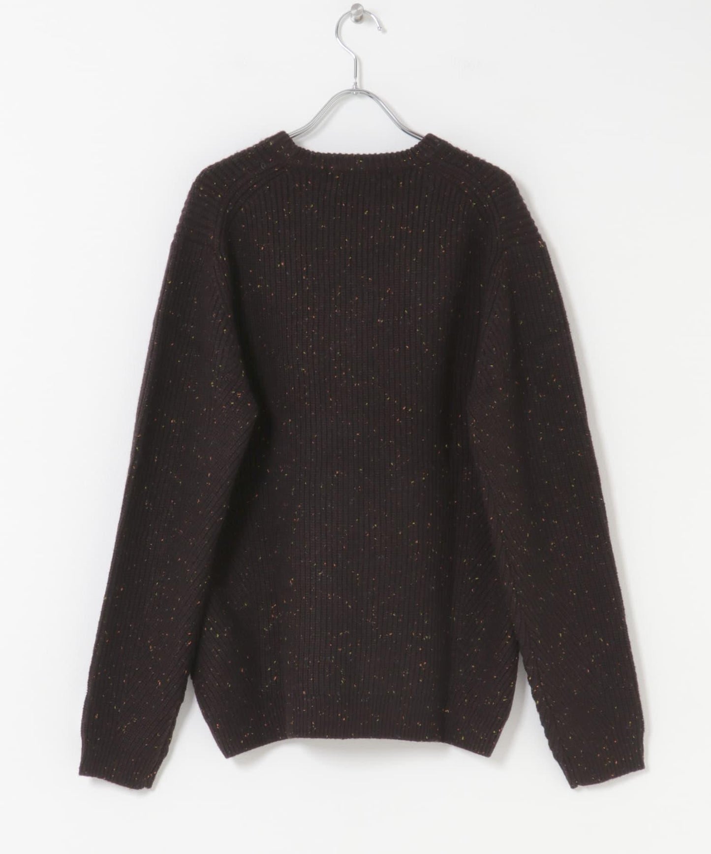 可水洗羊毛混紡圓領針織衫