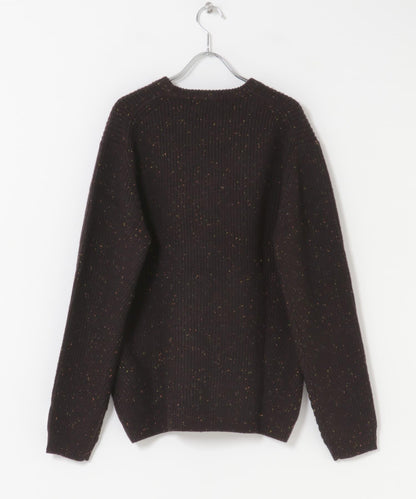 可水洗羊毛混紡圓領針織衫